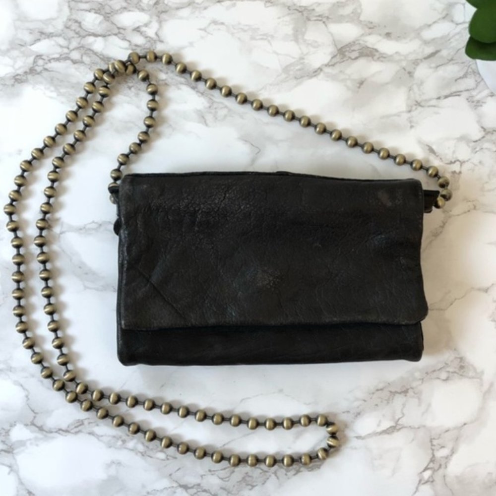 Free People Leather Duet Chain Crossbody Bag boho
